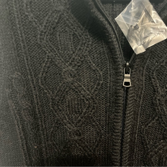 Denim & Co Black Sleeveless Zip-Up Sweater Vest NWOT - Picture 4 of 8